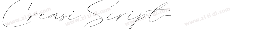 Creasi Script字体转换